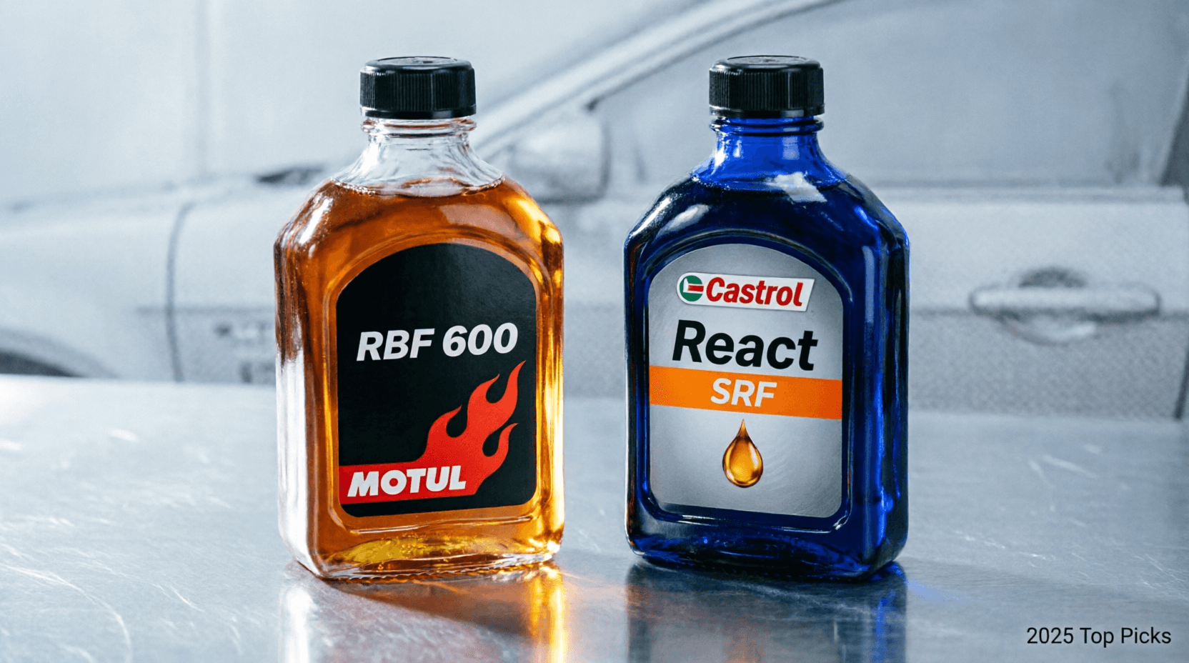 "Motul RBF 600 vs Castrol SRF racing brake fluid performance comparison"