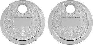2-Piece Spark Plug Gap Tool, Coin Type, Spark Plugs Gap Gauge from 0.020 to 0.100 Inches