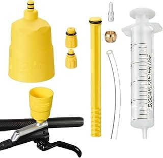 Hydraulic Brake Bleed Kit - Professional Maintenance Apparatus | 20ml Oil Filling Instrument for Precision Cycling, Vers