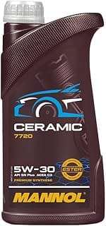 Mannol 7720 Ceramic Engine Oil 5W-30, Synthetic for Diesel and Petrol, 1 L