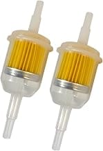2 x Petrol Filter Universal 6 mm 8 mm Fuel Filter Diesel Filter Gas Oil Petrol Lawn Mower Car Motorcycle Scooter Moped C