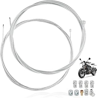 2 pieces 2 m universal throttle cable and clutch cable kit, clutch cable motorcycle universal, throttle cable universal,