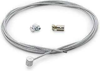 Easyboost Clutch Cable Coupling Cable Diameter 2 mm Universal 2 m with Cable Clamp Clutch Cable Repair Kit for Motorcycl