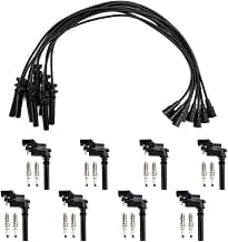 Topteng UF378 Ignition Coil+Spark Plug+Wire Set Fits Dodge Ram 1500 2500 3500 5.7L V8