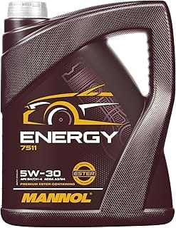 MANNOL ENERGY 5 W-30 Motor Oil API SL/CF 1 LITRE | Meets VW 502 00, MB 229.5, ACEA A3/B4, API SN, for turbo engines, str