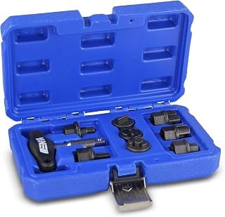 Enva Oil Service Special Profile Set 9-Piece High-Quality Set for Plastic Oil Drain Plugs Including T-Handle & Bit Socke