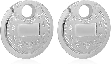 Pack of 2 Spark Plugs Splitting Tool, Zinc Alloy Spark Plug Gauge with Inch and Metric Scale Car Accessories for Mechani