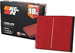 K&N Engine Air Filter: Long Life 18,000 Mile Replacement Air Filter: Compatible 2010-2026 Toyota/Lexus/Mitsubishi (Highl