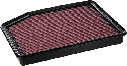 K&N High-Flow Original Lifetime Engine Air Filter: Increase Power: Premium, Washable: Compatible with 2019-2026 Cadillac