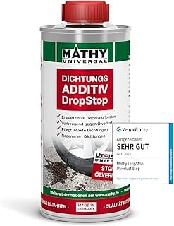 Mathy DropStop Sealing Additive, 250 ml, Highly Effective Oil Additive | Stoppt Ölverlust im Motor, Getriebe, Hinterachs